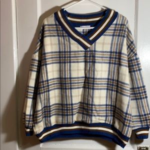 Plaid sweater